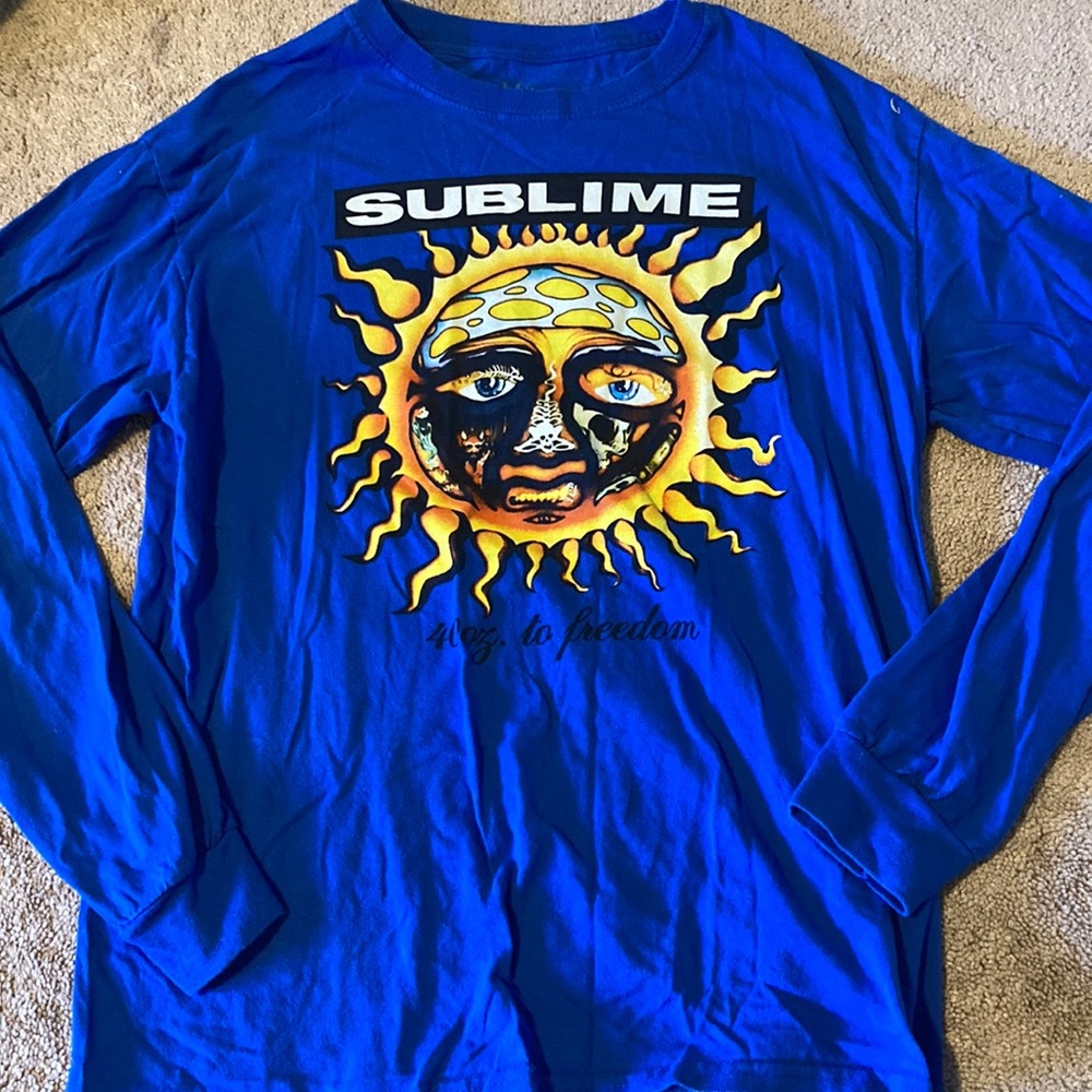 Blue Long-sleeve shirt | Sublime Graphic